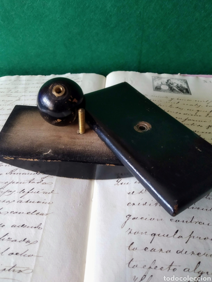 Escriban&iacute;a: ANTIGUO SOPORTE SECANTE DE MESA - Foto 3