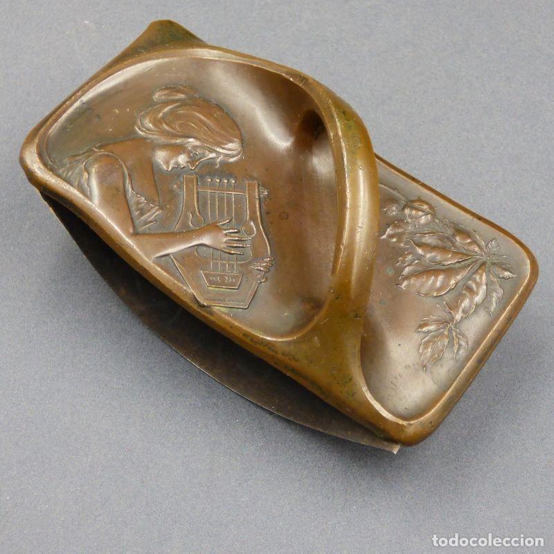 Escriban&iacute;a: Secante Art Nouveau de Bronce. 1900 - 1920 - Foto 3