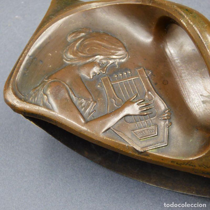 Escriban&iacute;a: Secante Art Nouveau de Bronce. 1900 - 1920 - Foto 4