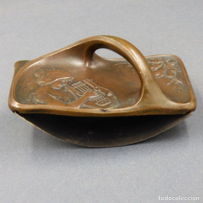 Escriban&iacute;a: Secante Art Nouveau de Bronce. 1900 - 1920 - Foto 5