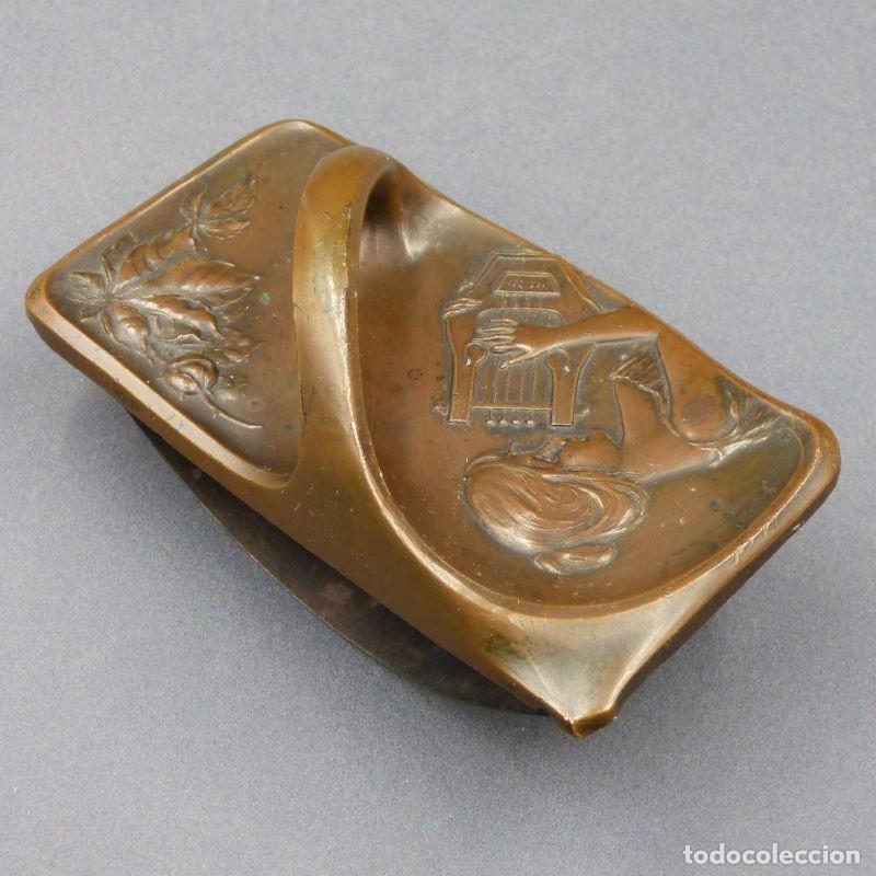 Escriban&iacute;a: Secante Art Nouveau de Bronce. 1900 - 1920 - Foto 7