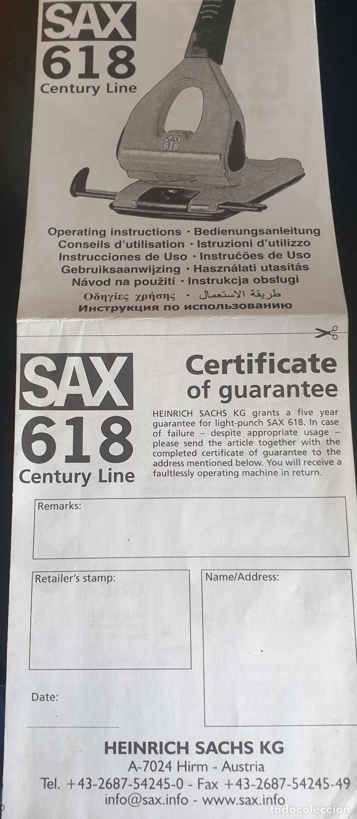 Escriban&iacute;a: PERFORADOR SAX 618 - CENTURY LINE - Foto 5