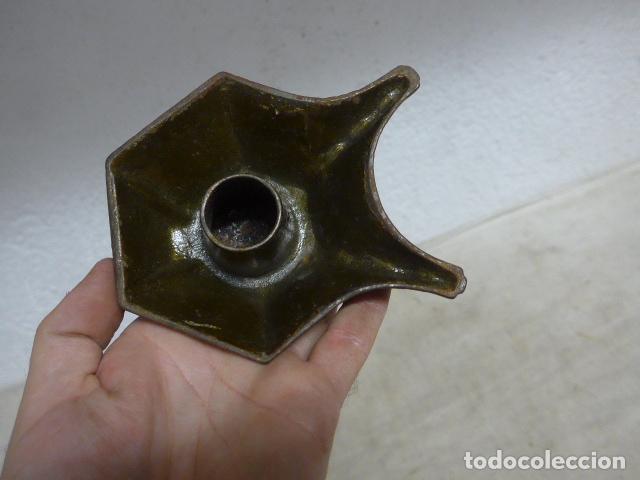 Escriban&iacute;a: Antiguo tintero de hierro de siglo XIX, original. - Foto 6