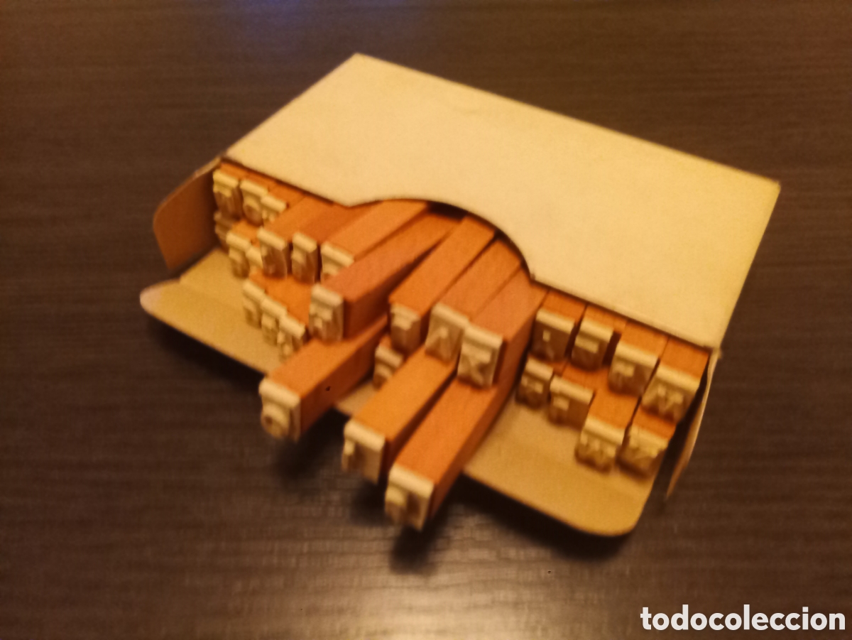 Escriban&iacute;a: Antiguo Abecedario Sobre Palillo N&deg;2 - Foto 6
