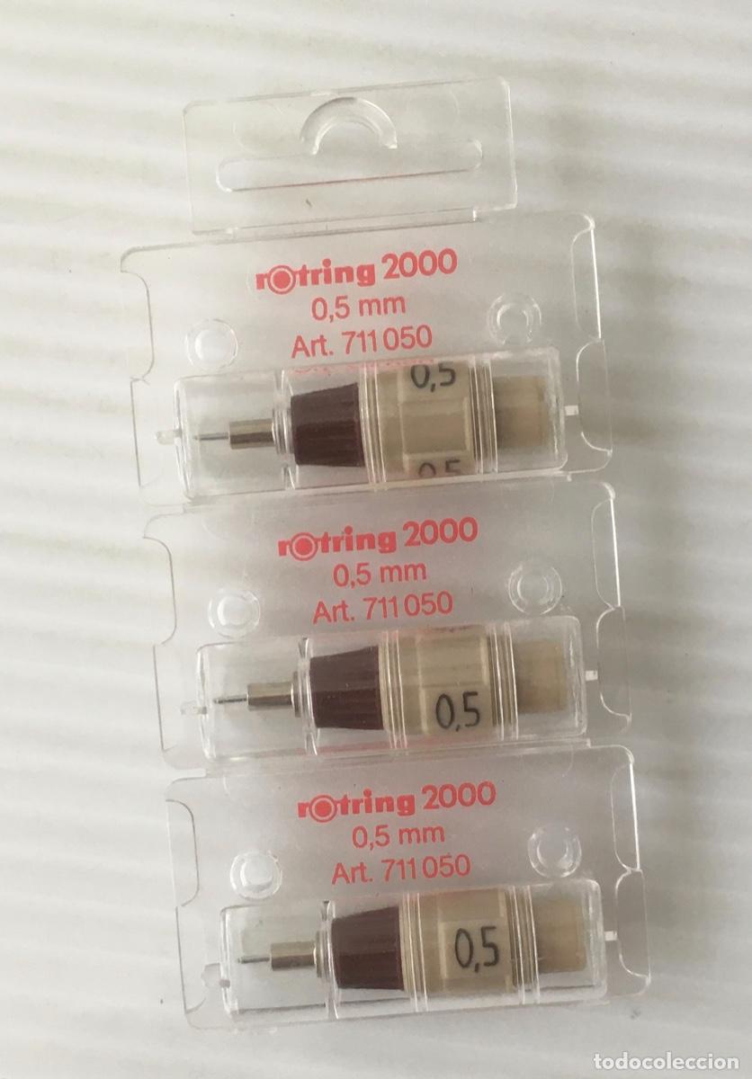 Escriban&iacute;a: ROTRING 2000. 0,5 MM. 3 RECAMBIOS. - Foto 1