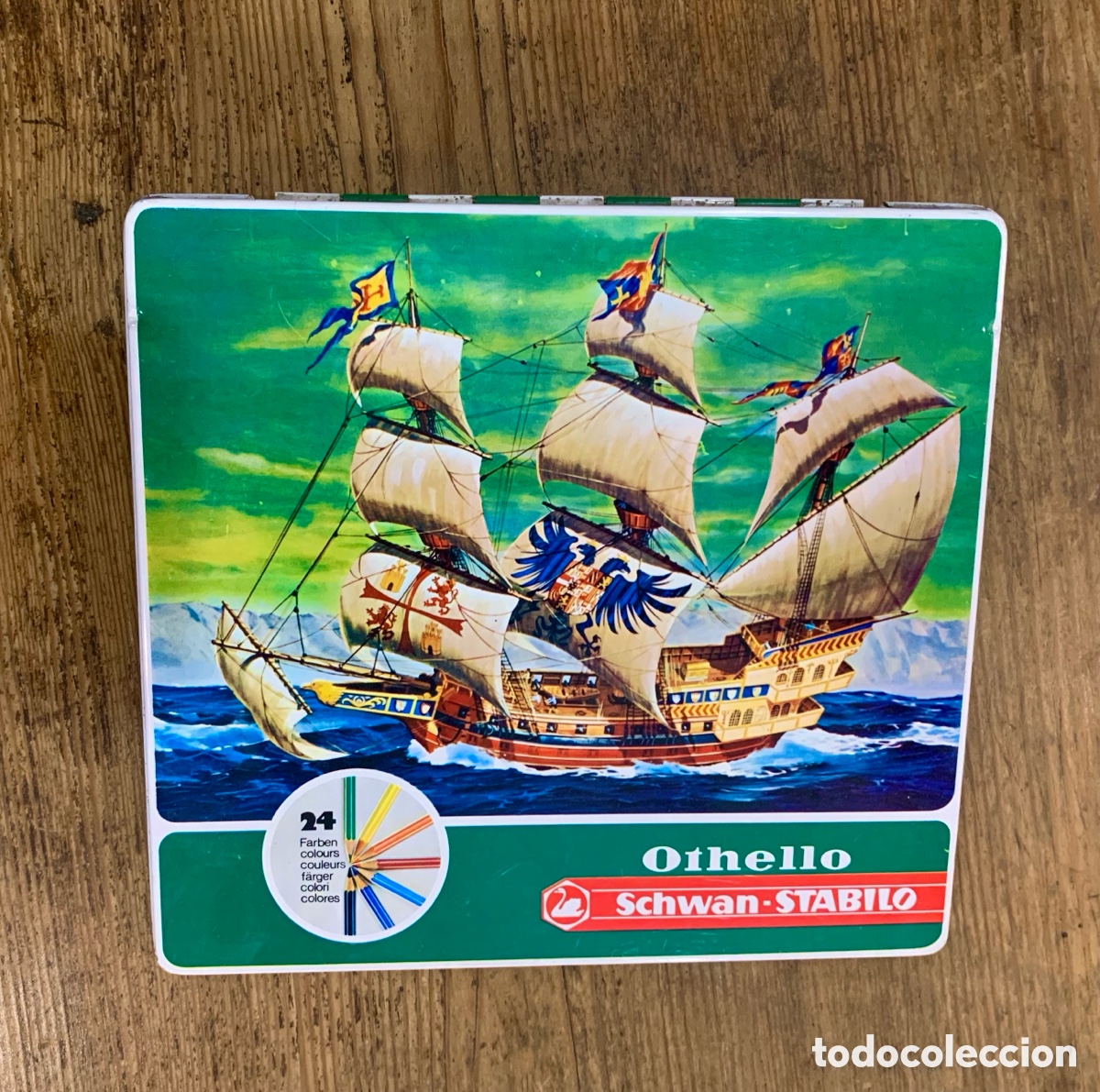 Escriban&iacute;a: CAJA MET&Aacute;LICA L&Aacute;PICES STABILO - Foto 1
