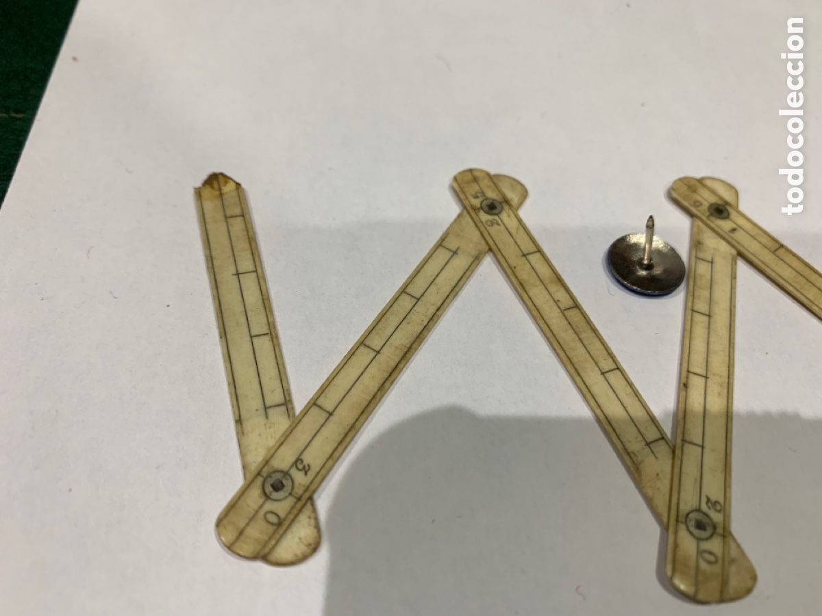 Escriban&iacute;a: Metro Carpintero Miniatura ( Hueso ) 35 cm - Foto 2