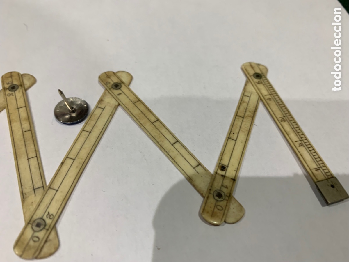 Escriban&iacute;a: Metro Carpintero Miniatura ( Hueso ) 35 cm - Foto 3