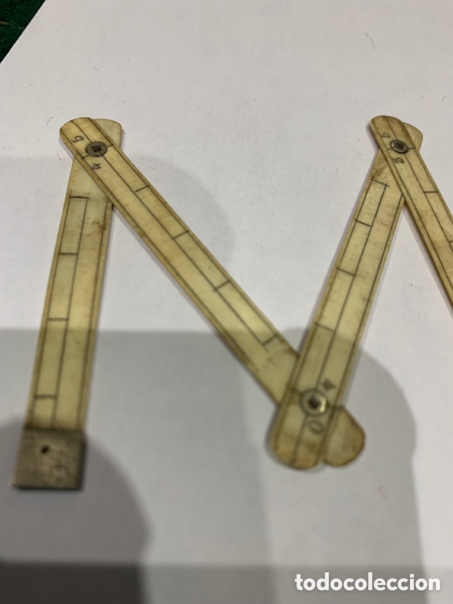Escriban&iacute;a: Metro Carpintero Miniatura ( Hueso ) 35 cm - Foto 5