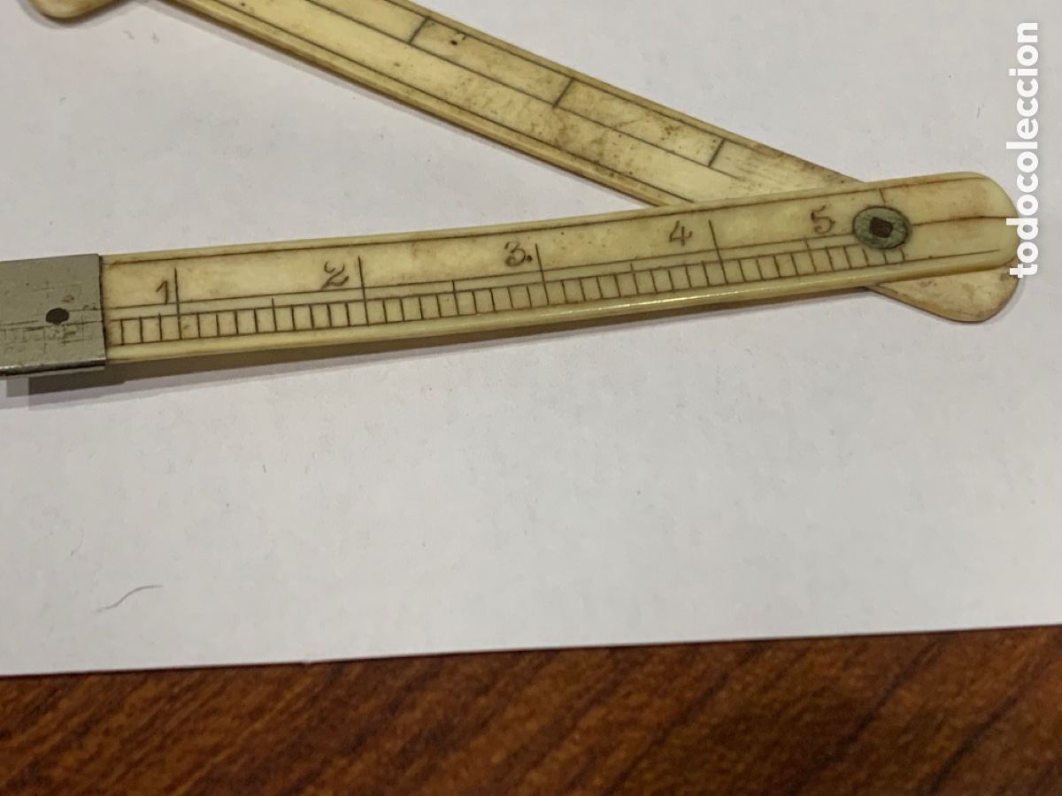 Escriban&iacute;a: Metro Carpintero Miniatura ( Hueso ) 35 cm - Foto 9