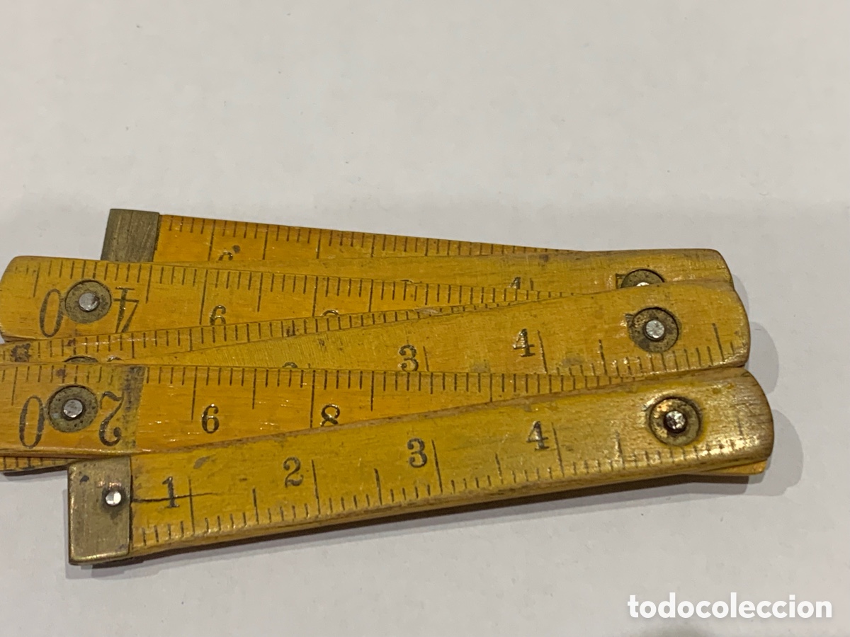 Escriban&iacute;a: Metro Carpintero Miniatura ( madera ) en cm y pulgadas - - Foto 2
