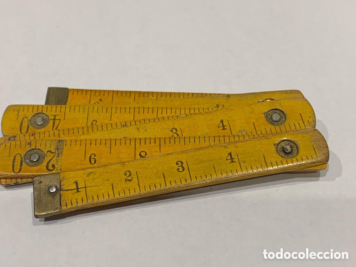 Escriban&iacute;a: Metro Carpintero Miniatura ( madera ) en cm y pulgadas - - Foto 1