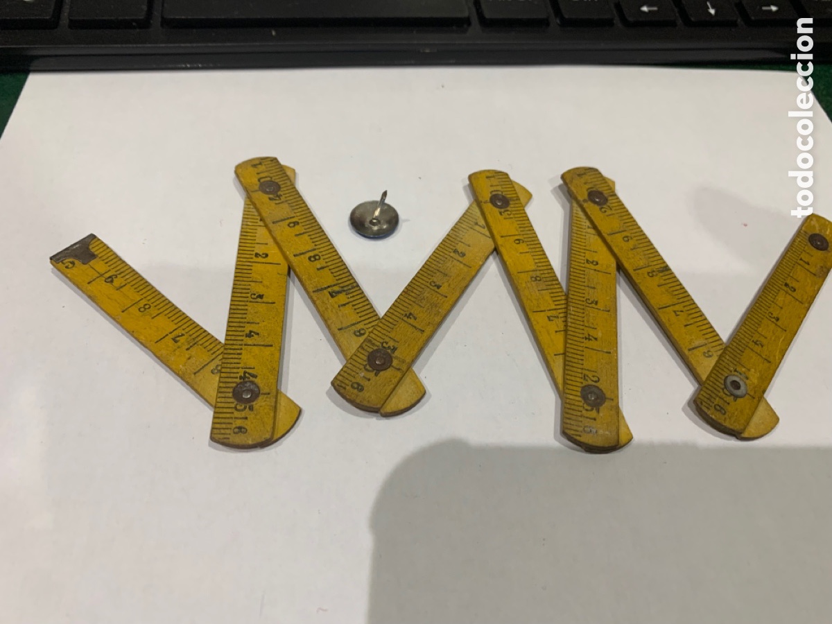 Escriban&iacute;a: Metro Carpintero Miniatura (Madera) 40 cm / y Pulgadas - Foto 3