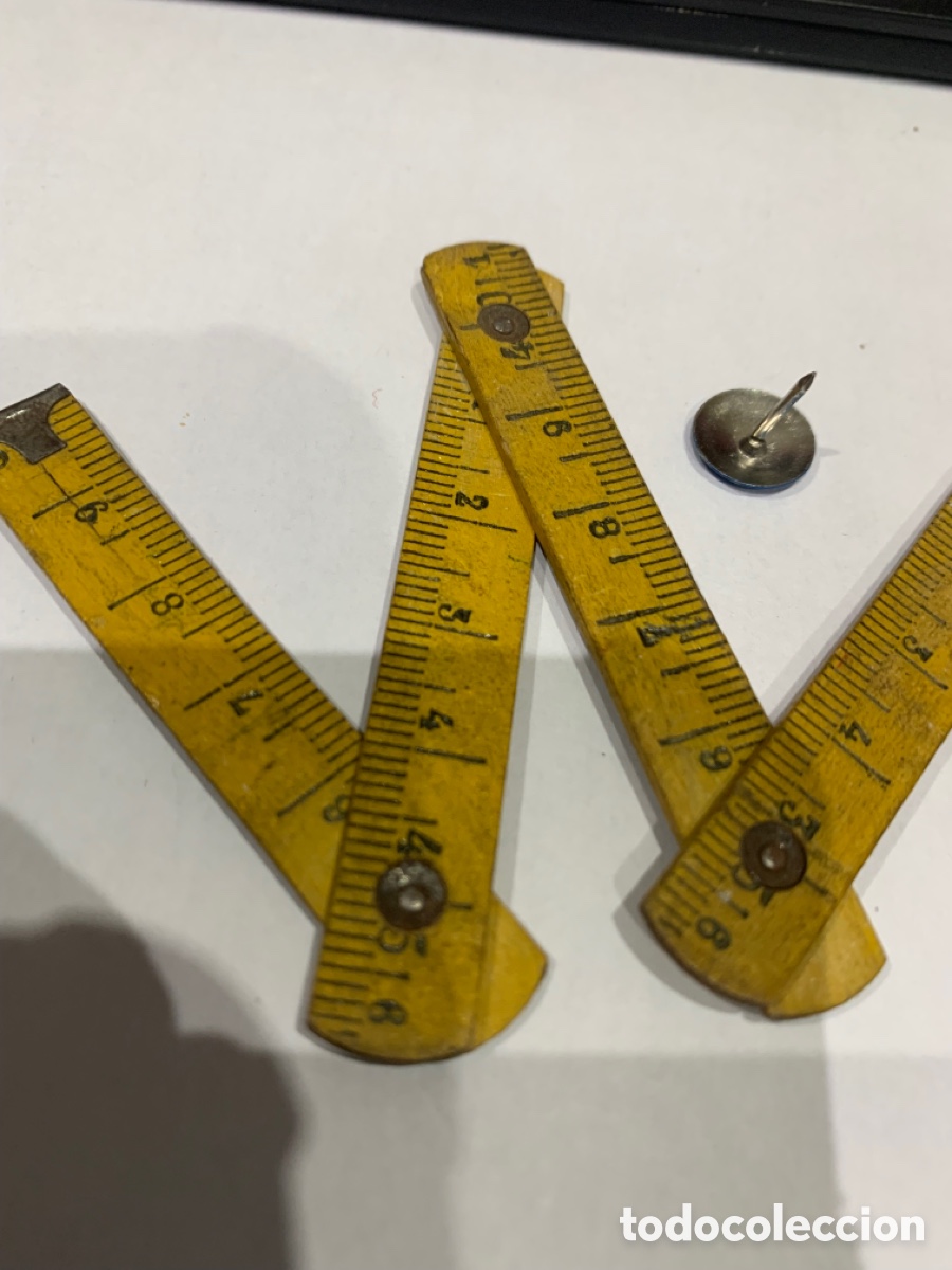 Escriban&iacute;a: Metro Carpintero Miniatura (Madera) 40 cm / y Pulgadas - Foto 4