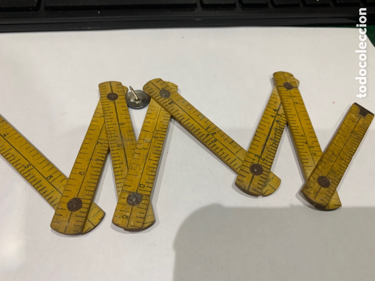 Escriban&iacute;a: Metro Carpintero Miniatura (Madera) 40 cm / y Pulgadas - Foto 7