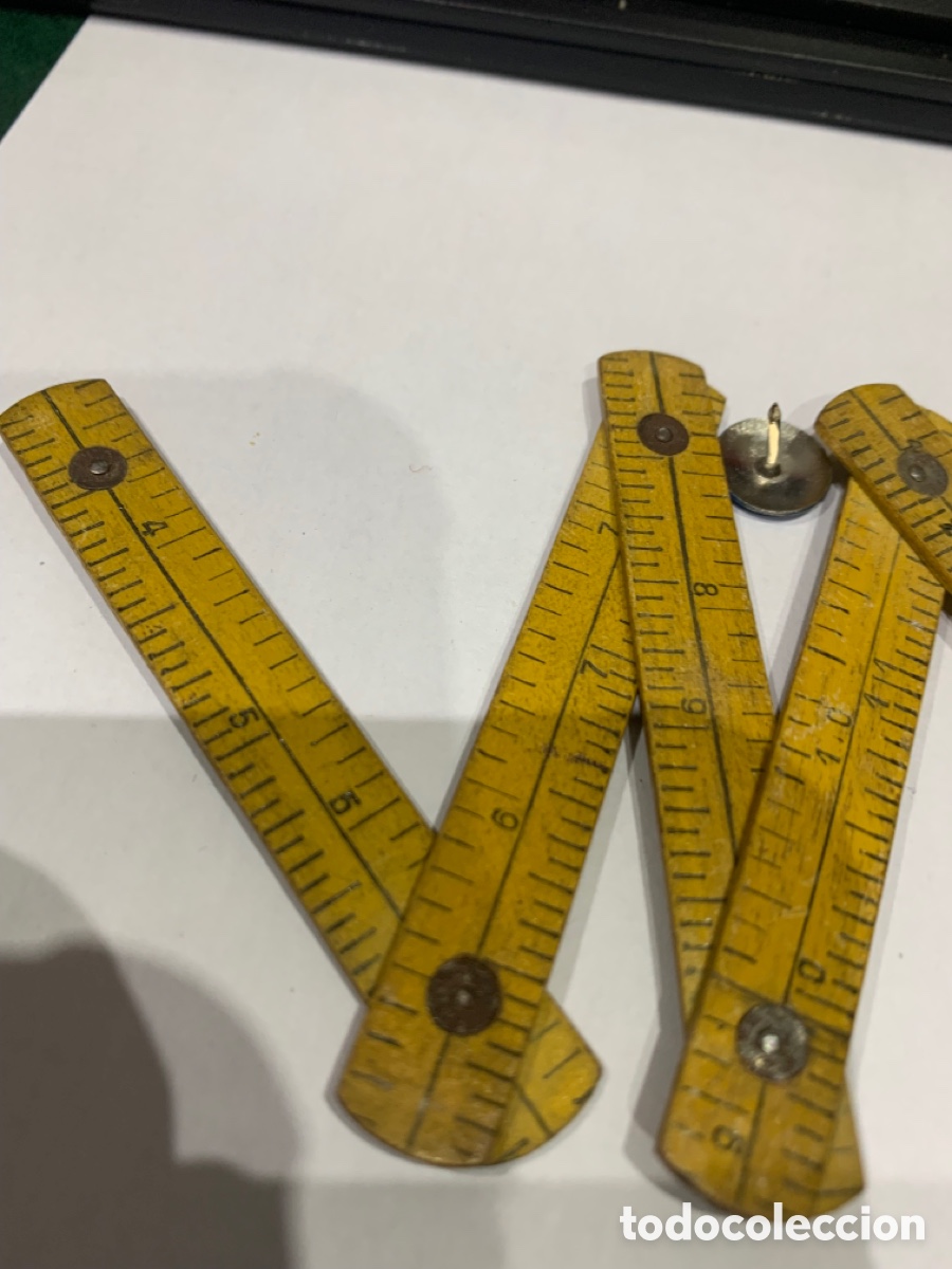 Escriban&iacute;a: Metro Carpintero Miniatura (Madera) 40 cm / y Pulgadas - Foto 8
