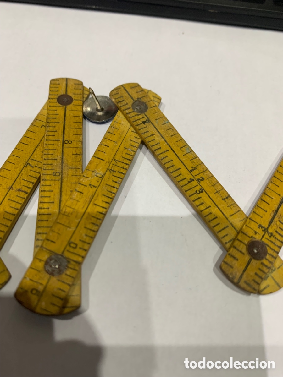 Escriban&iacute;a: Metro Carpintero Miniatura (Madera) 40 cm / y Pulgadas - Foto 9