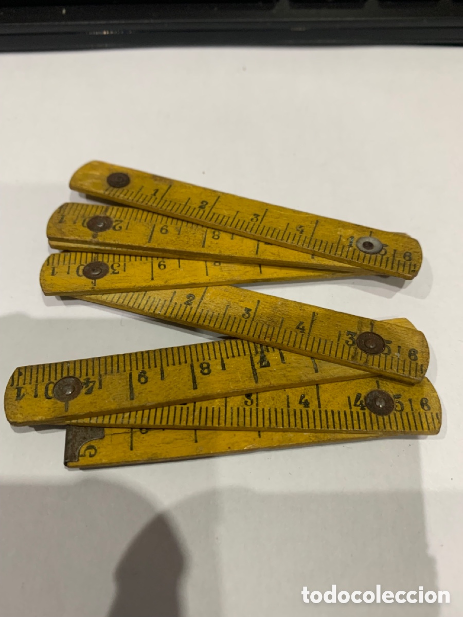 Escriban&iacute;a: Metro Carpintero Miniatura (Madera) 40 cm / y Pulgadas - Foto 1