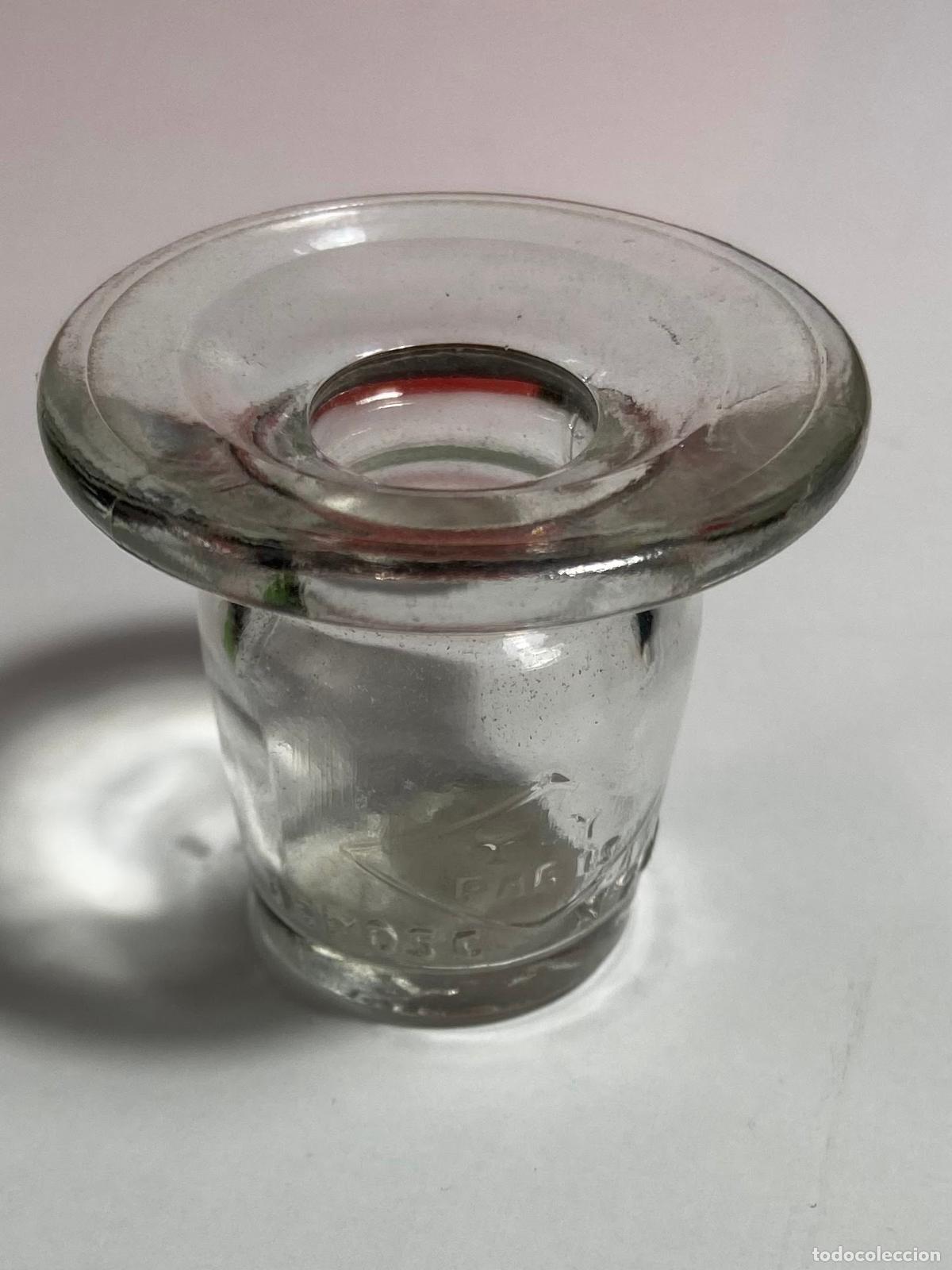Escriban&iacute;a: 112-Tintero de cristal para pupitre T. Y. Paris. - Foto 1