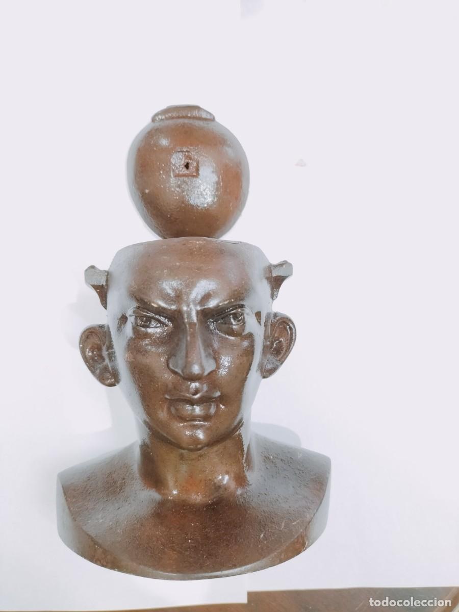 Escriban&iacute;a: Tintero de hierro del siglo XIX - Foto 1