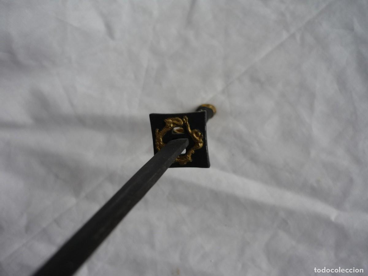 Escriban&iacute;a: Abrecartas met&aacute;lico en forma de espada en miniatura, samurai - Foto 8