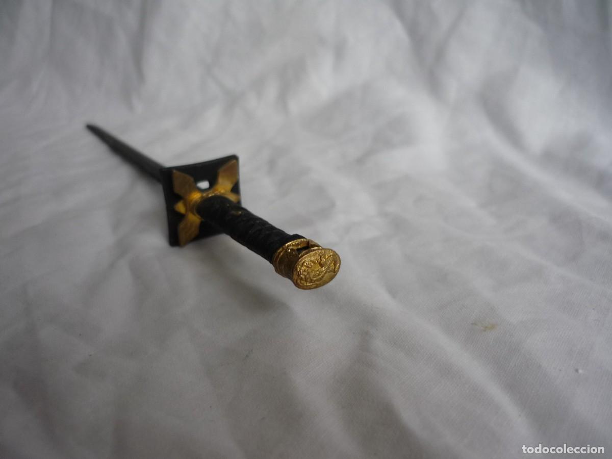Escriban&iacute;a: Abrecartas met&aacute;lico en forma de espada en miniatura, samurai - Foto 10