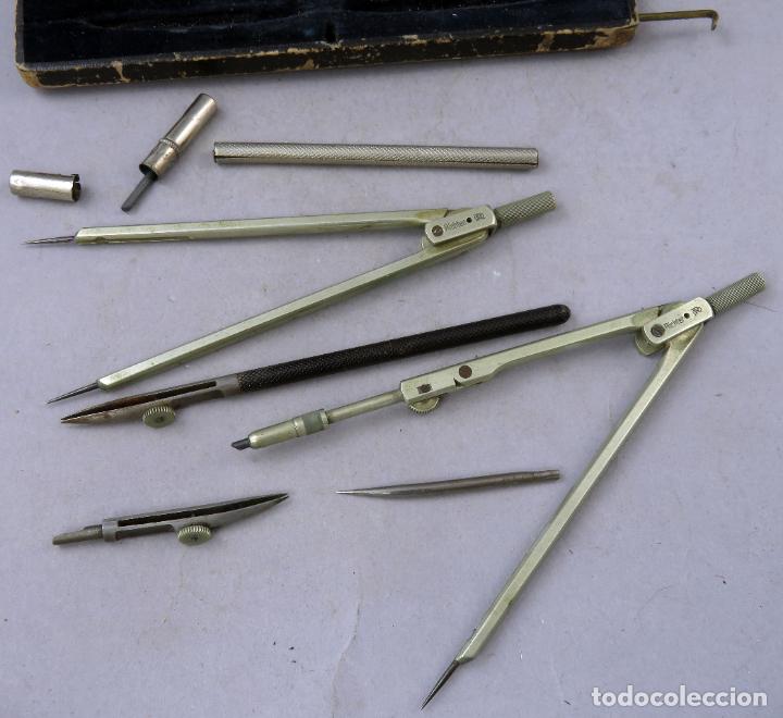 Escriban&iacute;a: Estuche dibujo t&eacute;cnico comp&aacute;s compases Ritcher completo - Foto 4