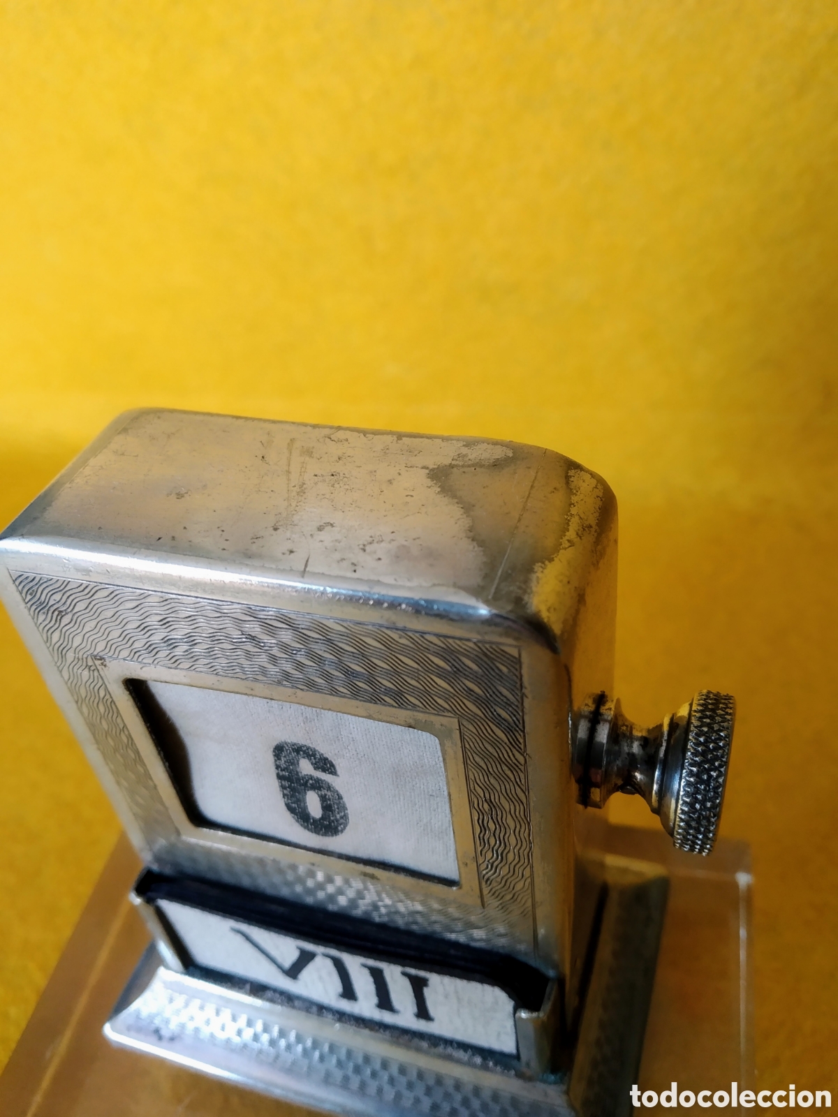 Escriban&iacute;a: ANTIGUO CALENDARIO PERPETUO DE MESA INGLES - Foto 9