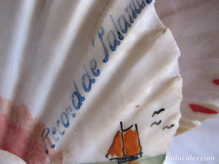 Escriban&iacute;a: 2 TINTEROS RECUERDO DE PALAMOS, COMPOSICI&Oacute;N DE CONCHAS... - Foto 7