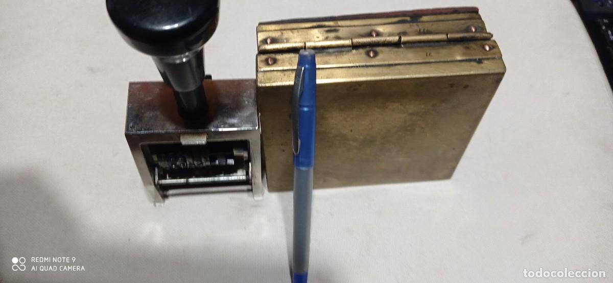 Escriban&iacute;a: TAMPON NUMERICO EN CJA DE LATON MUY PESADA - Foto 1