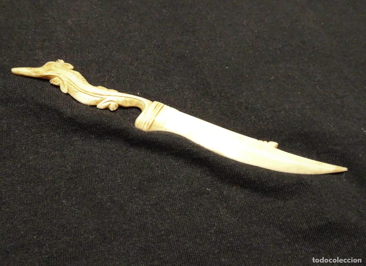 Escriban&iacute;a: Figura de Marfil Salamandra Marcap&aacute;ginas - Foto 2