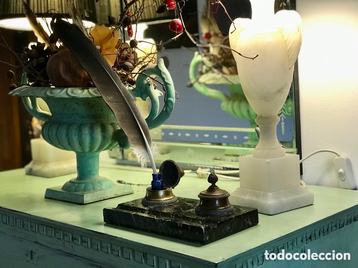 Escriban&iacute;a: Tintero Napole&oacute;n III Oasis Green - Foto 2