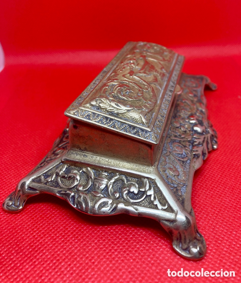 Escriban&iacute;a: Guarda sellos de bronce ,3 espacios CIRCA 1920, - Foto 5