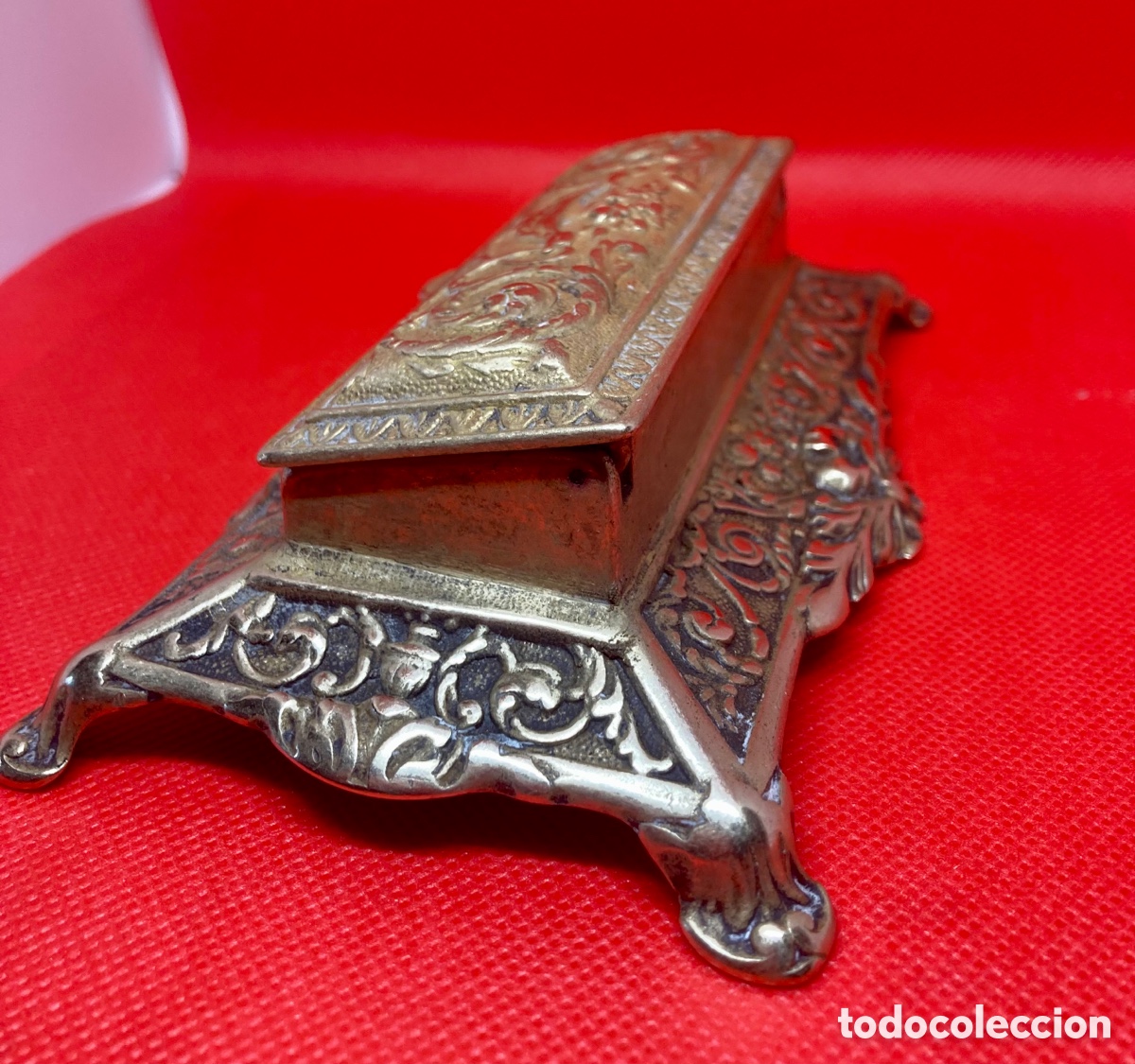 Escriban&iacute;a: Guarda sellos de bronce ,3 espacios CIRCA 1920, - Foto 7