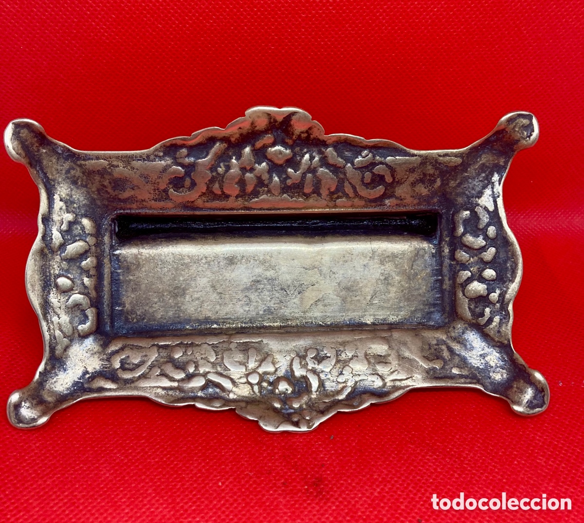 Escriban&iacute;a: Guarda sellos de bronce ,3 espacios CIRCA 1920, - Foto 10