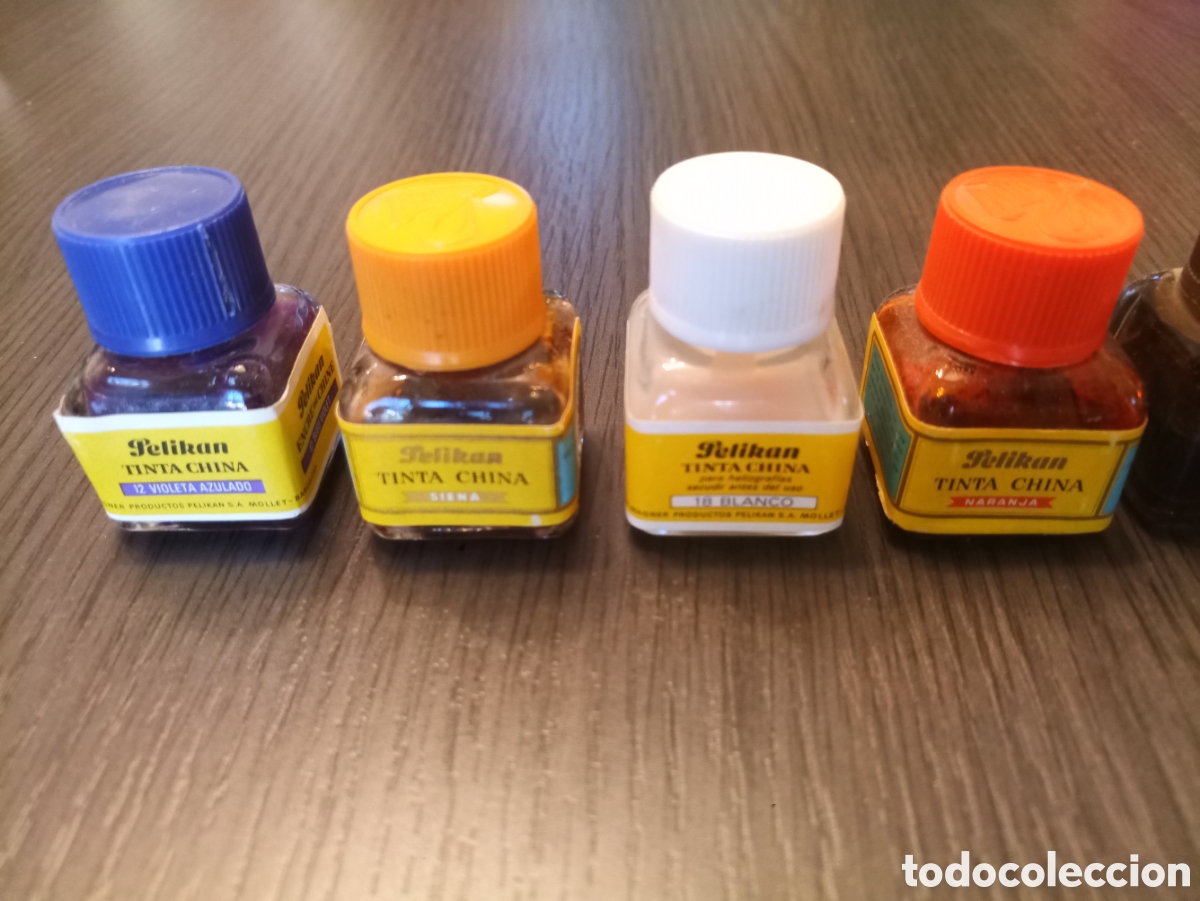 Escriban&iacute;a: Caja Antiguos Tinteros PELIKAN - Foto 6