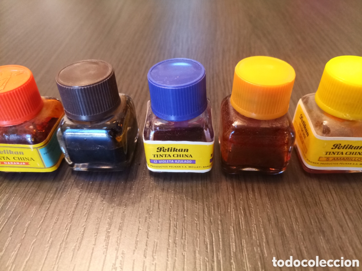 Escriban&iacute;a: Caja Antiguos Tinteros PELIKAN - Foto 11