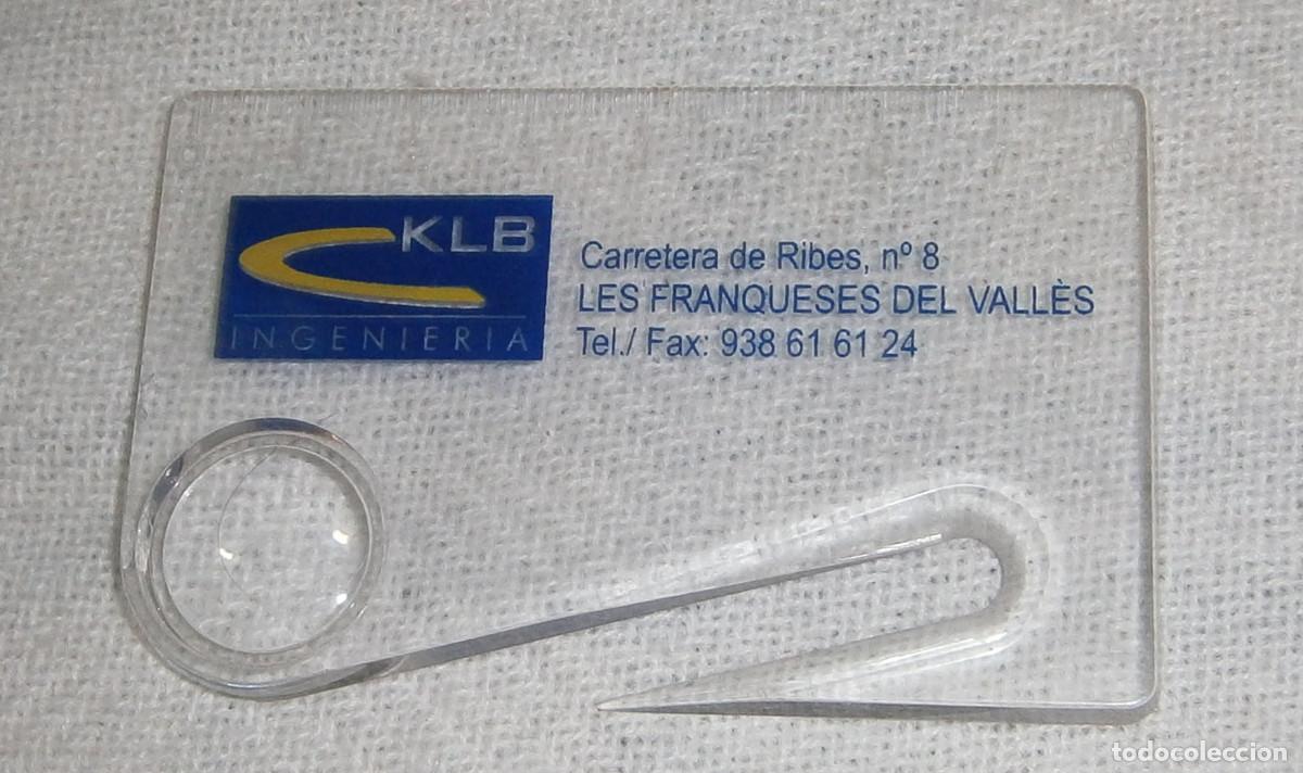 Escriban&iacute;a: abre cartas de plastico con lupa y metro de 8 cms - Foto 1