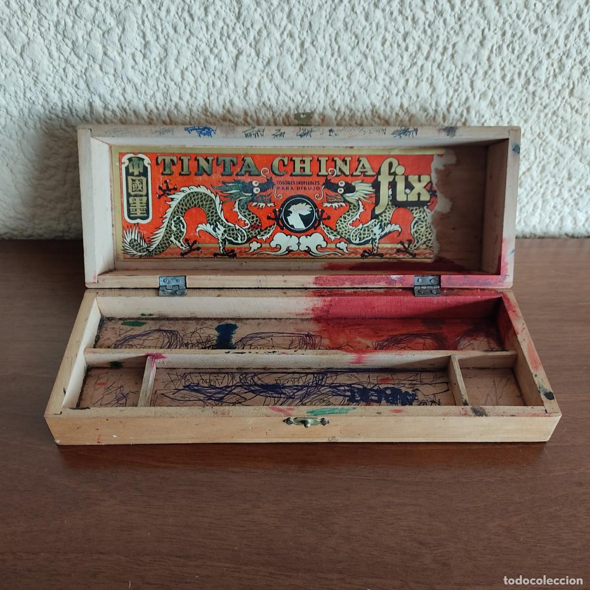 Escriban&iacute;a: Antiguo estuche de Tinta China Fix - Foto 2
