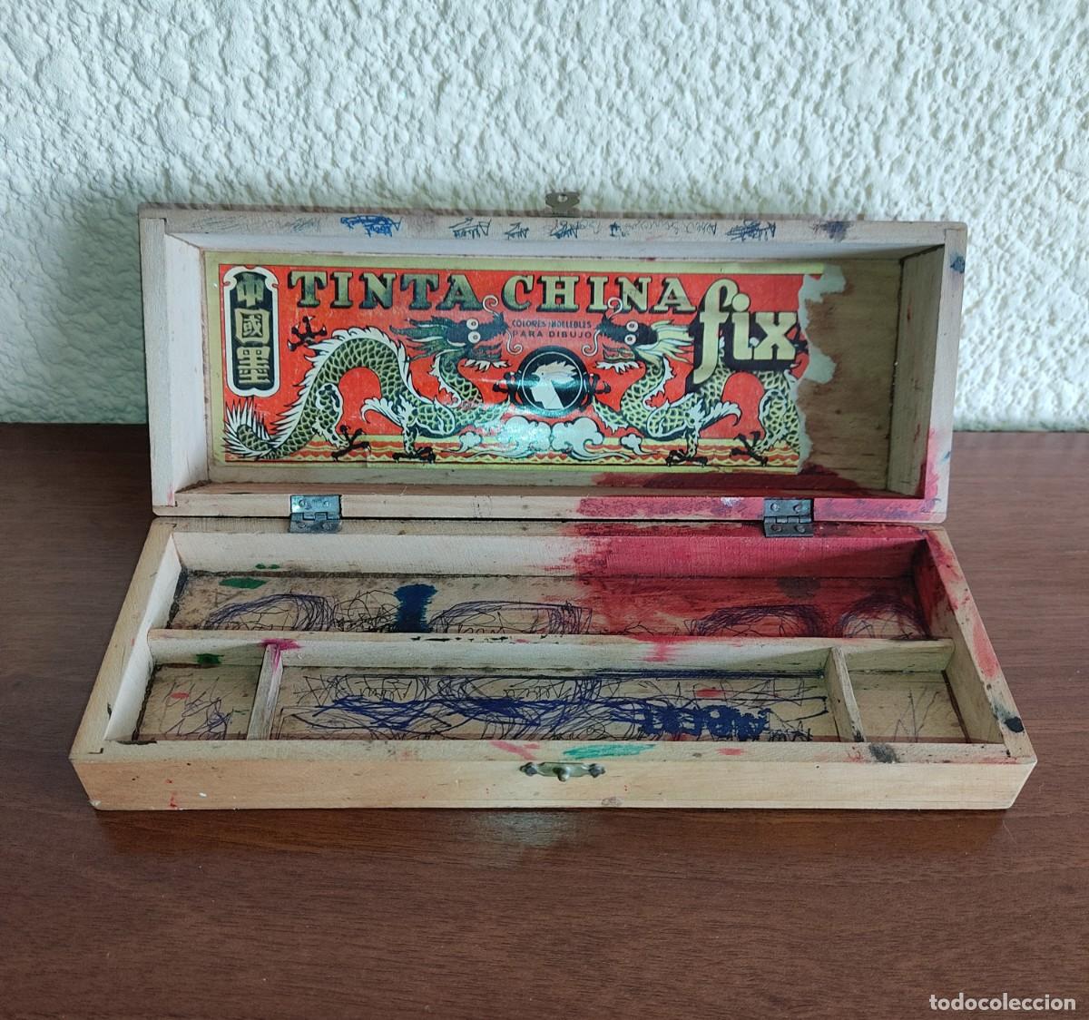 Escriban&iacute;a: Antiguo estuche de Tinta China Fix - Foto 3