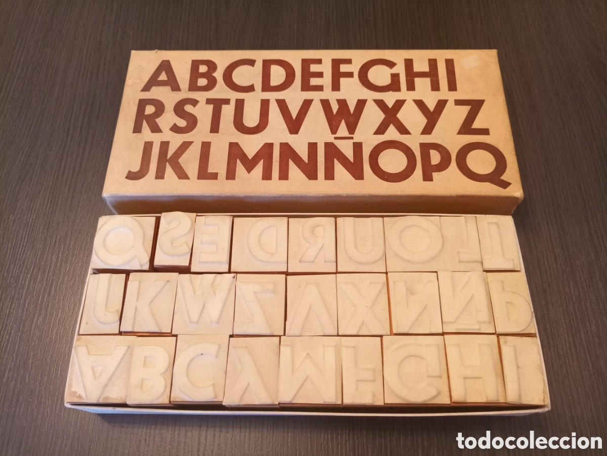 Escriban&iacute;a: Antiguo Abecedario Sobre Palillo N&deg;11 - Foto 1