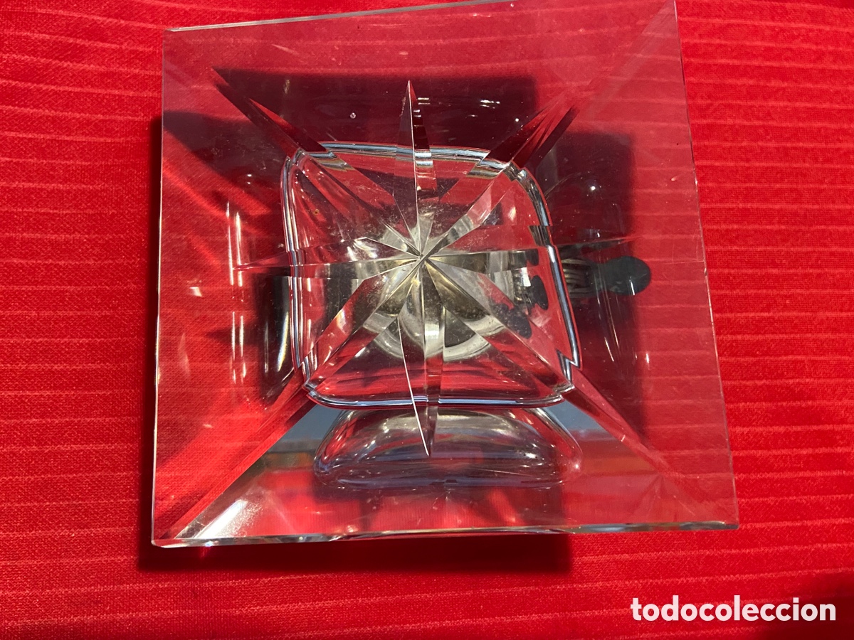Escriban&iacute;a: Antiguo tintero de cristal - Foto 4
