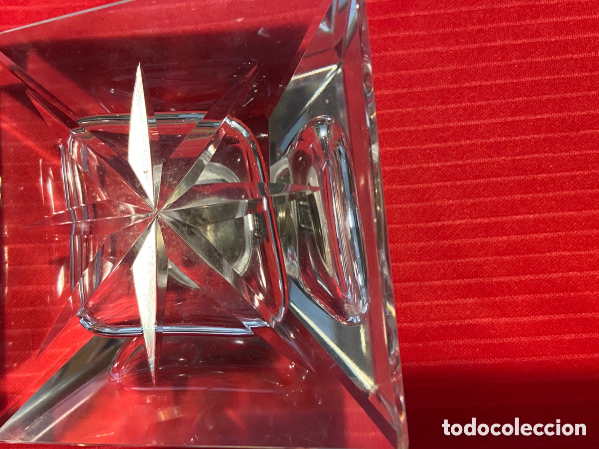 Escriban&iacute;a: Antiguo tintero de cristal - Foto 8