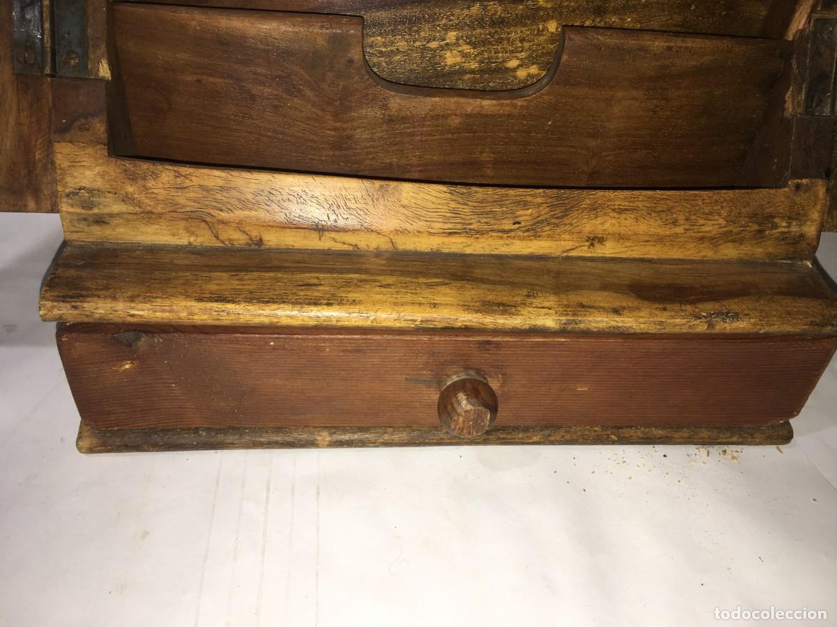 Escriban&iacute;a: ANTIGUO ESCRITORIO ESCRIBAN&Iacute;A DE MADERA - Foto 4