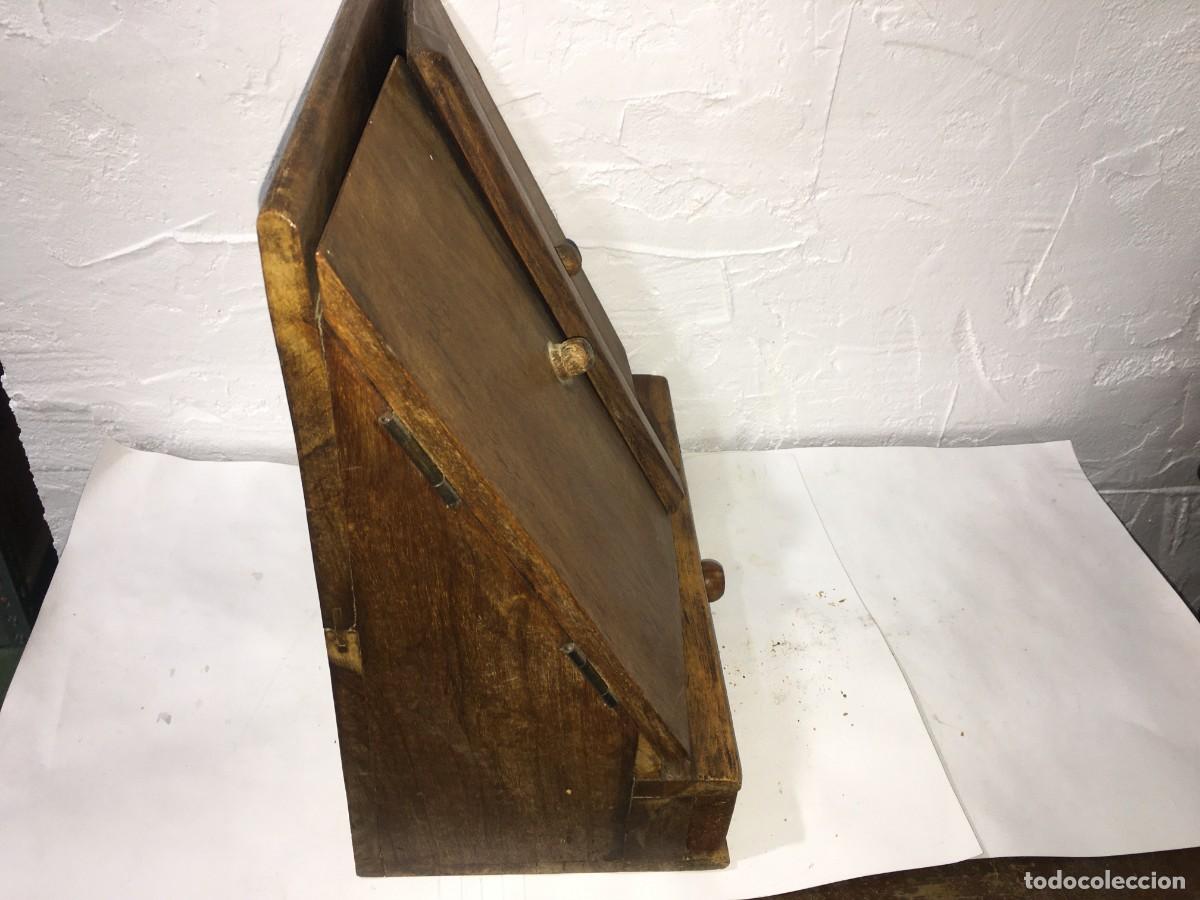 Escriban&iacute;a: ANTIGUO ESCRITORIO ESCRIBAN&Iacute;A DE MADERA - Foto 9