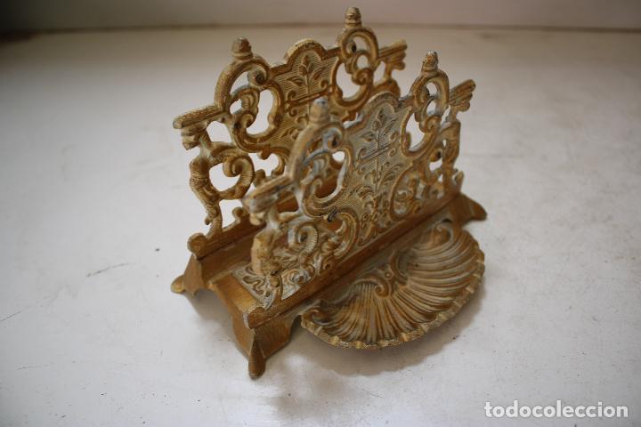 Escriban&iacute;a: escribania estante de cartas de bronce - Foto 4