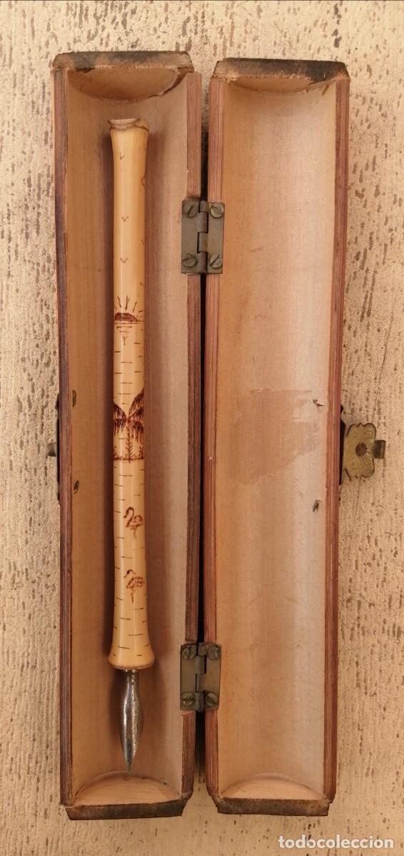 Escriban&iacute;a: Pluma, plumilla, Recuerdo de Barcelona - Foto 3