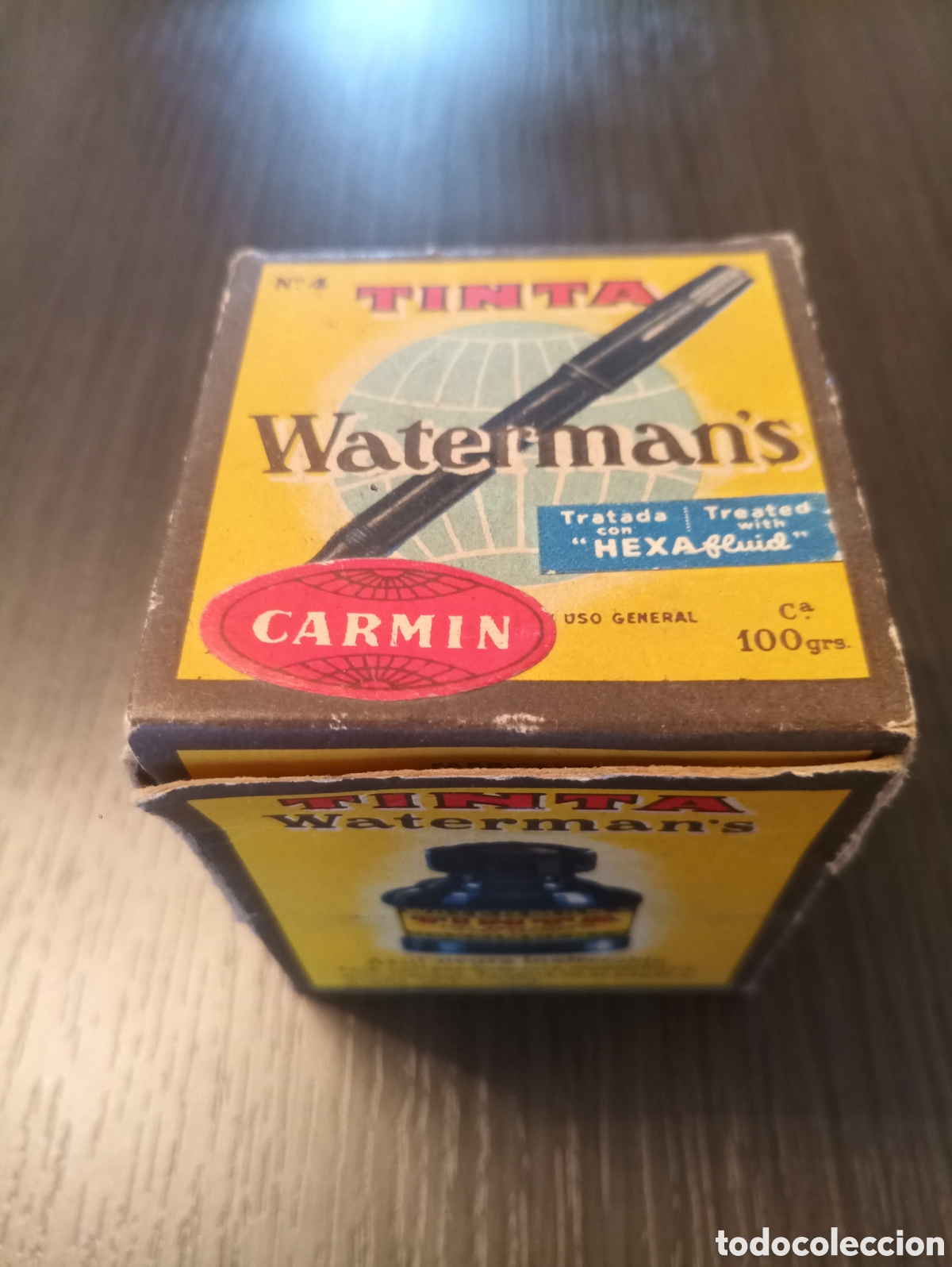 Escriban&iacute;a: Antiguo Tintero WATERMAN N&deg;4 (Carmin) - Foto 7
