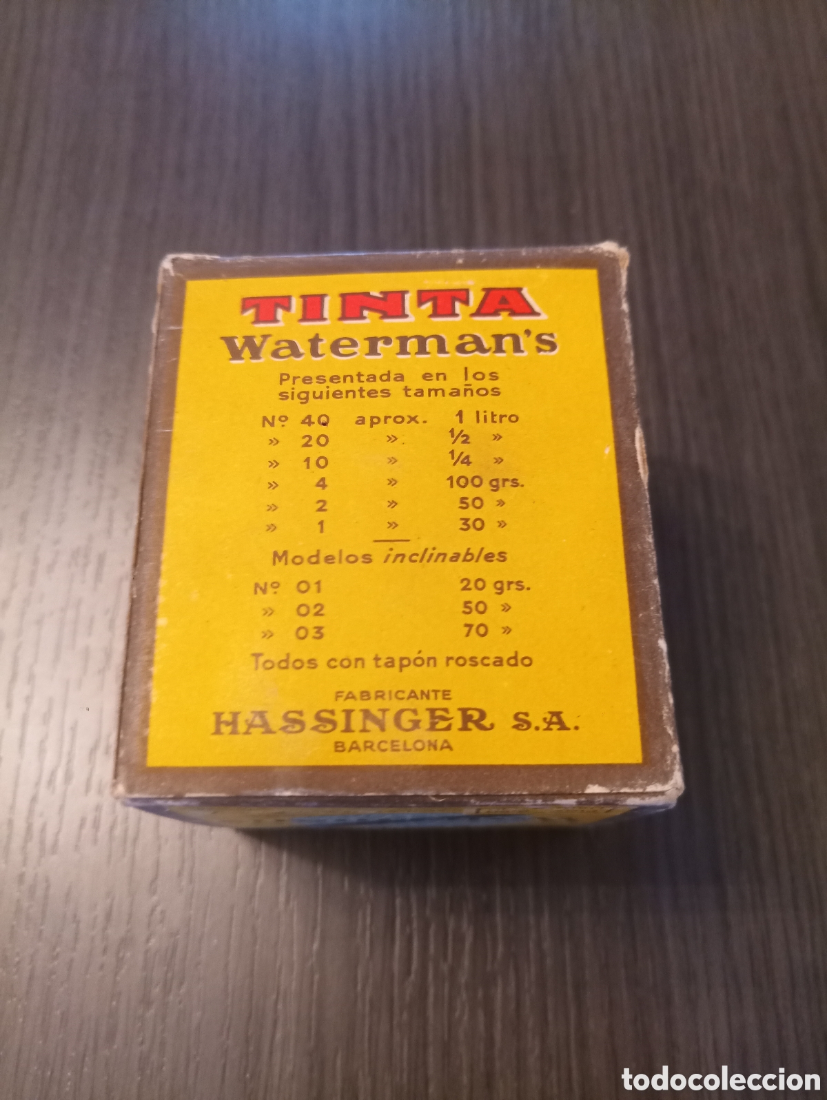 Escriban&iacute;a: Antiguo Tintero WATERMAN N&deg;4 (Carmin) - Foto 10