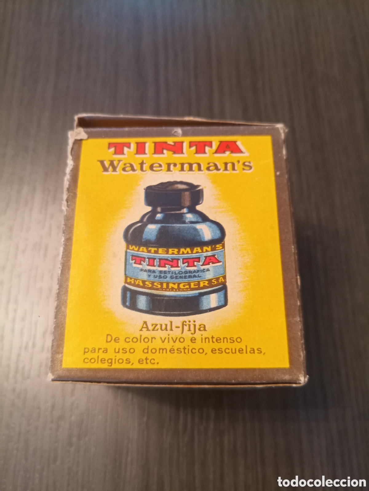 Escriban&iacute;a: Antiguo Tintero WATERMAN N&deg;4 (Carmin) - Foto 11